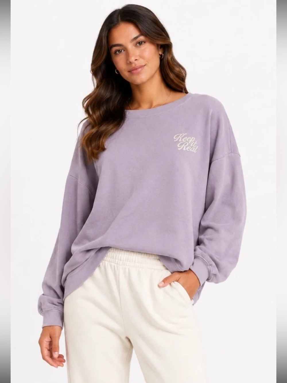aerie “Keep it Real" Oversized Crewneck